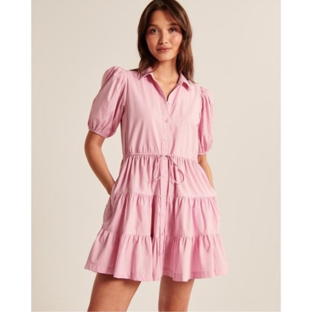 Easy Waist Puff Sleeve Poplin Shirt Dress
SKU: 651299077